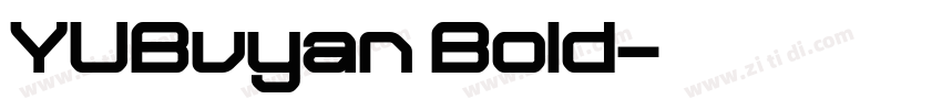 YUBuyan Bold字体转换